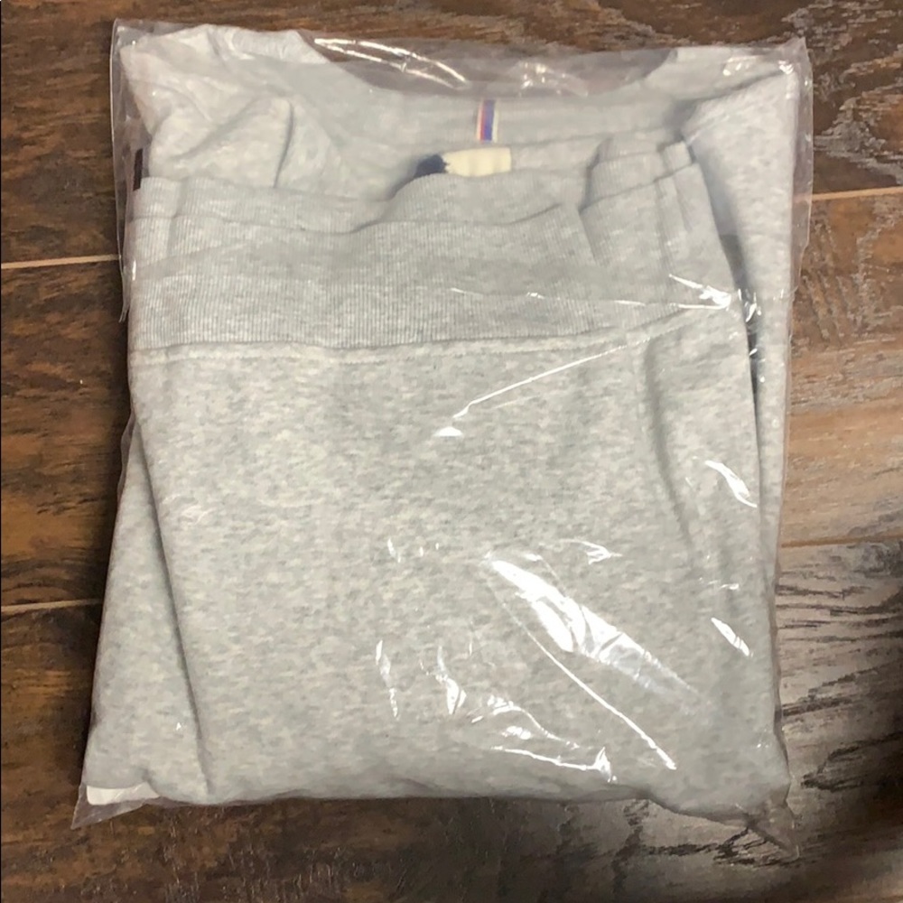 Champion gray navy sweatshirt shearling XL Large - Picture 6 of 6